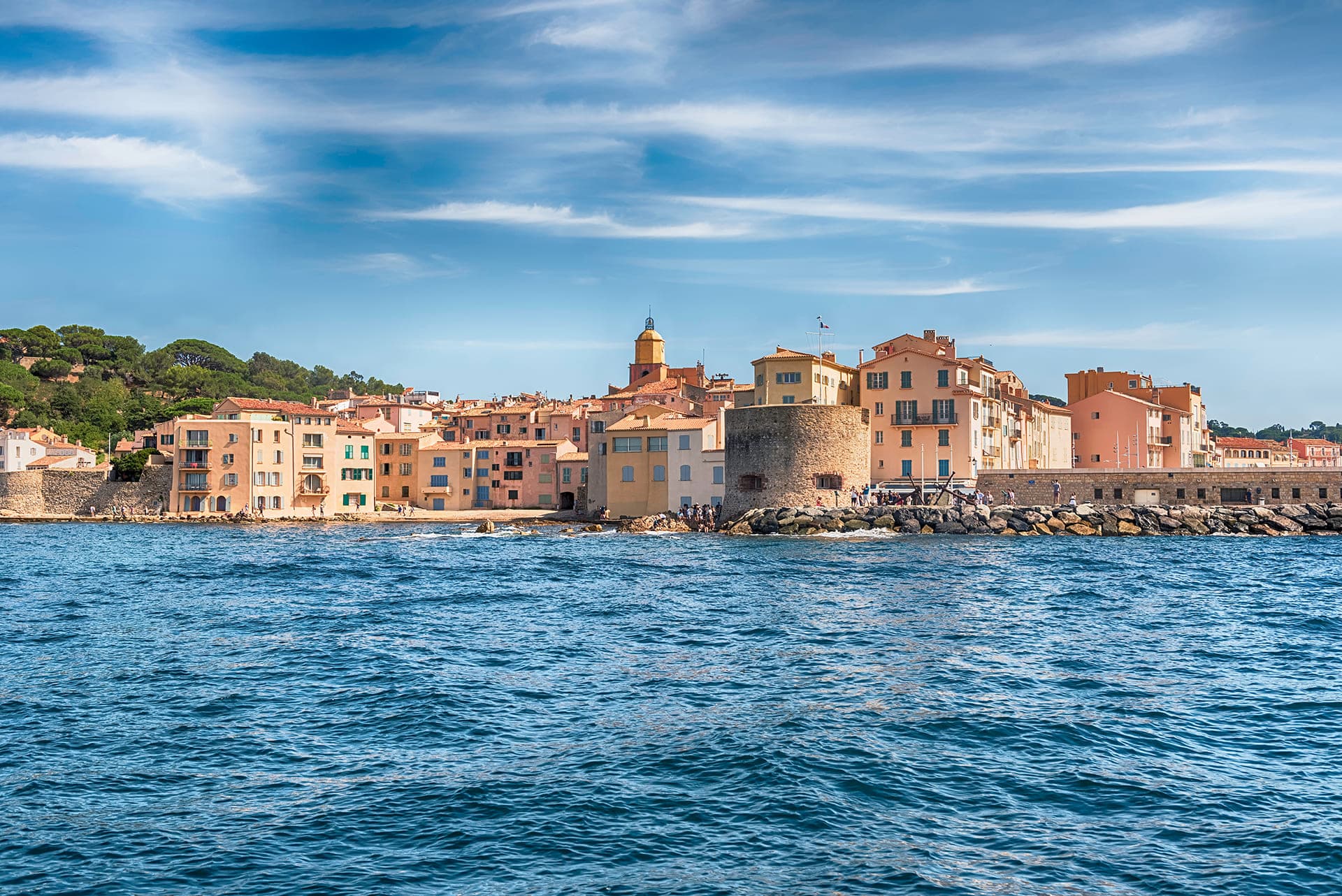 Saint-Tropez viewed from the water
